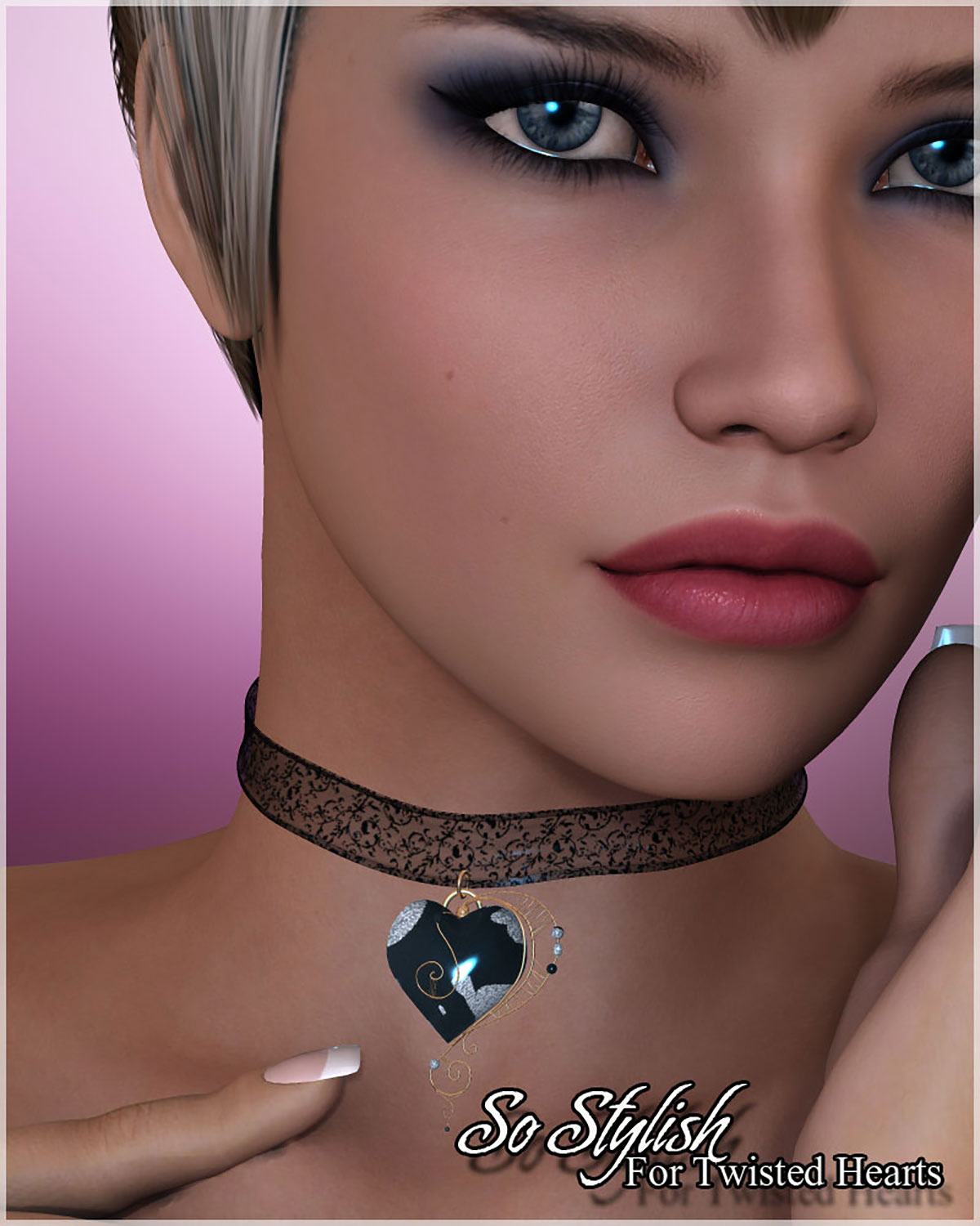 So Stylish for Twisted Hearts Chokers by N/A