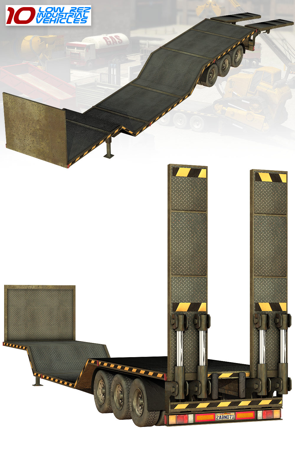 10 Low Rez Industrial Vehicles by N/A