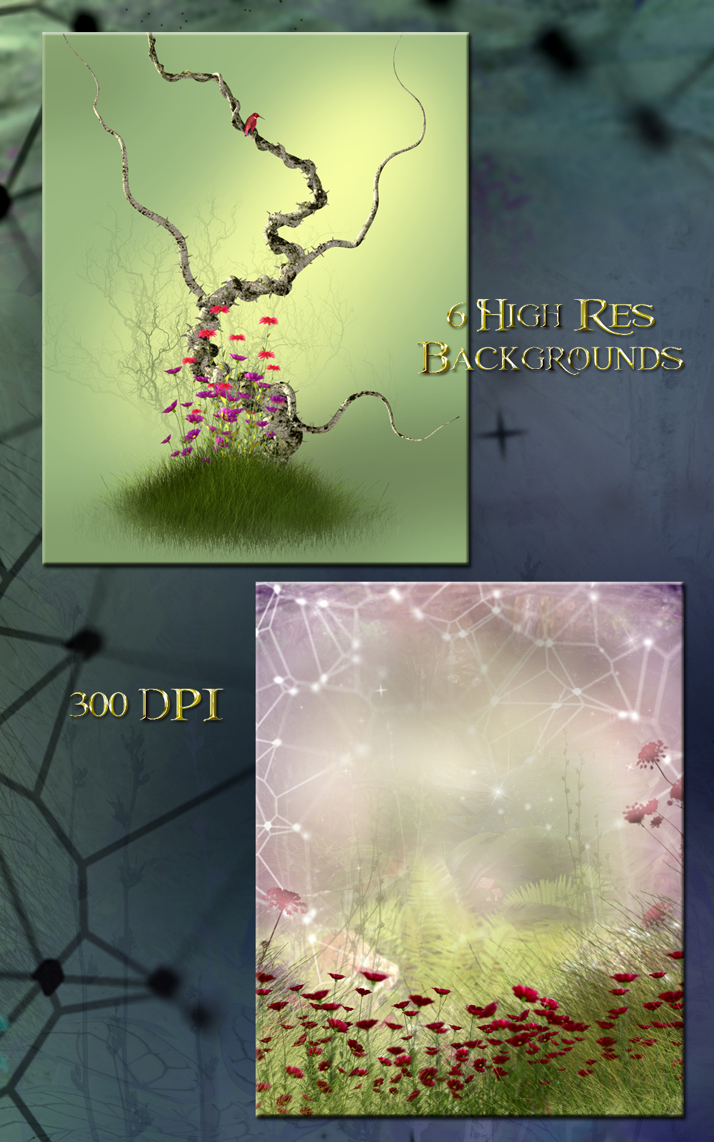 Fairy Meadow Backgrounds by N/A