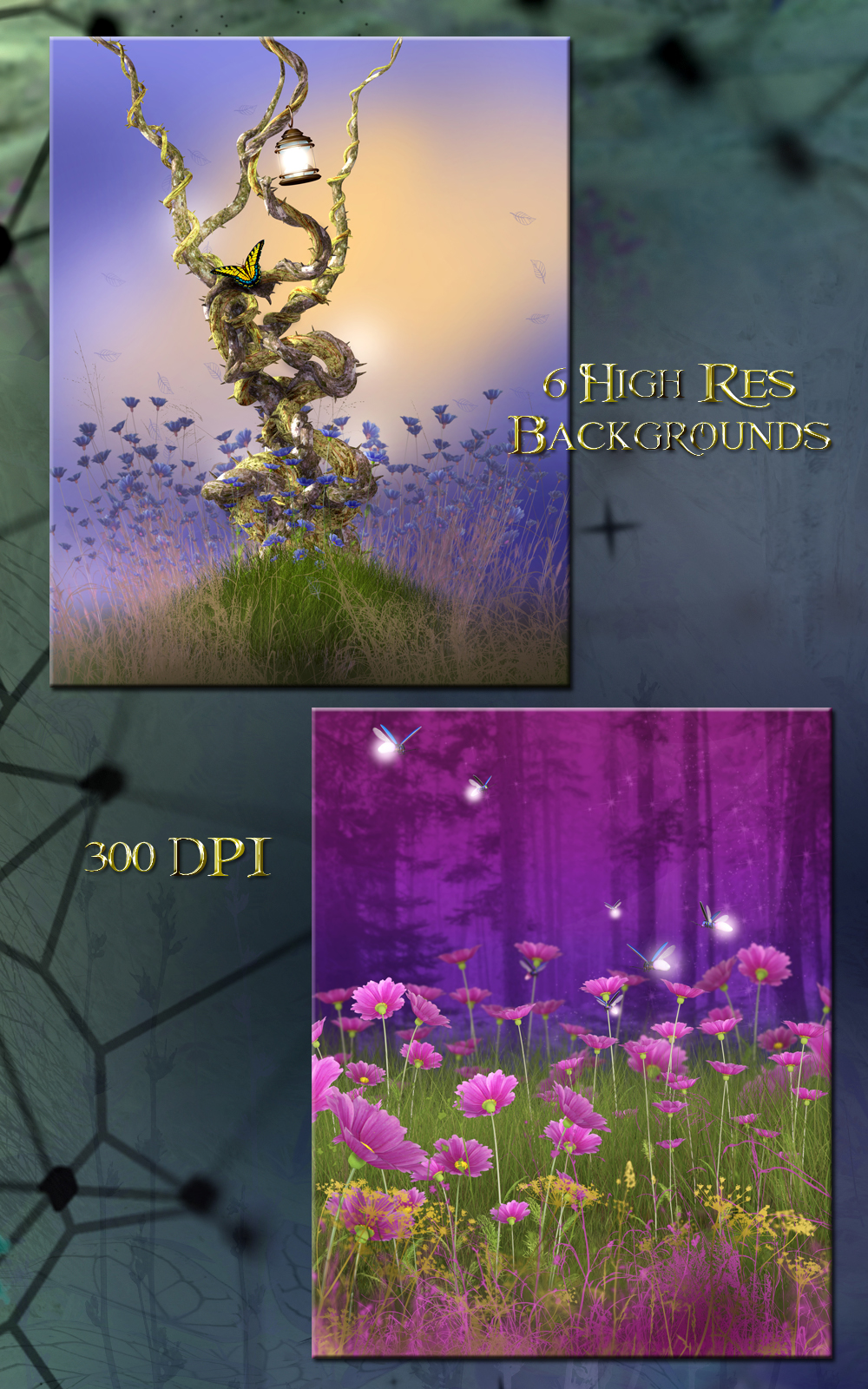 Fairy Meadow Backgrounds by N/A