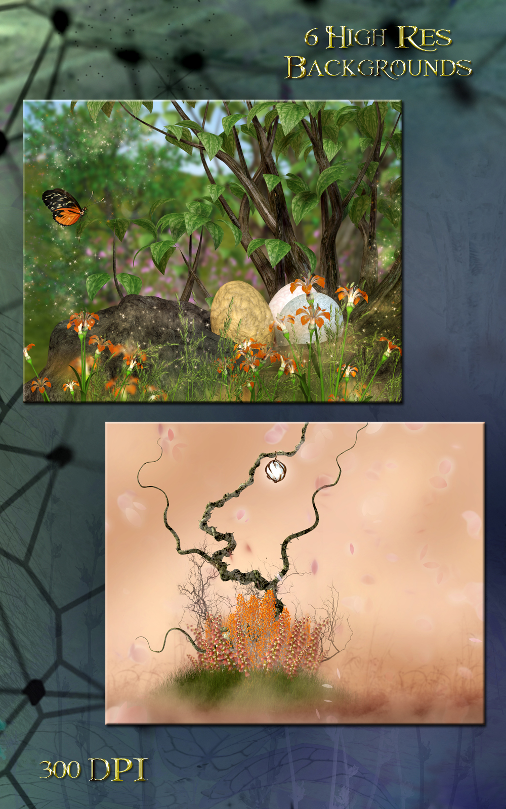 Fairy Meadow Backgrounds by N/A