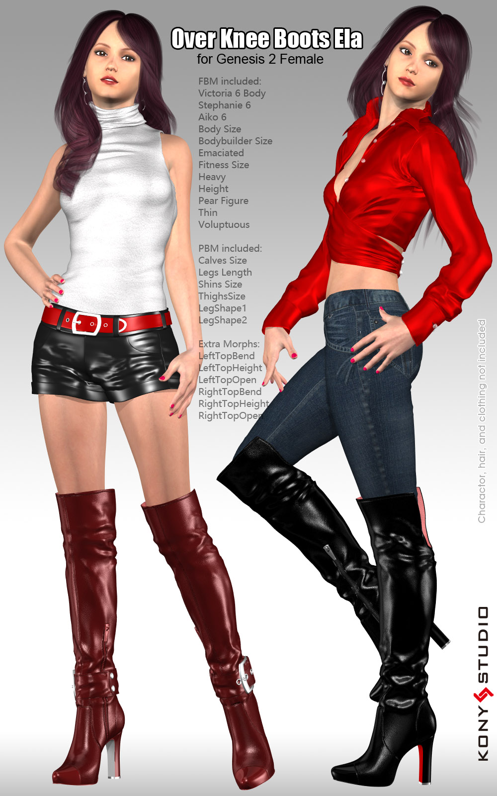 Ela & Succubus Boots for G2f by N/A