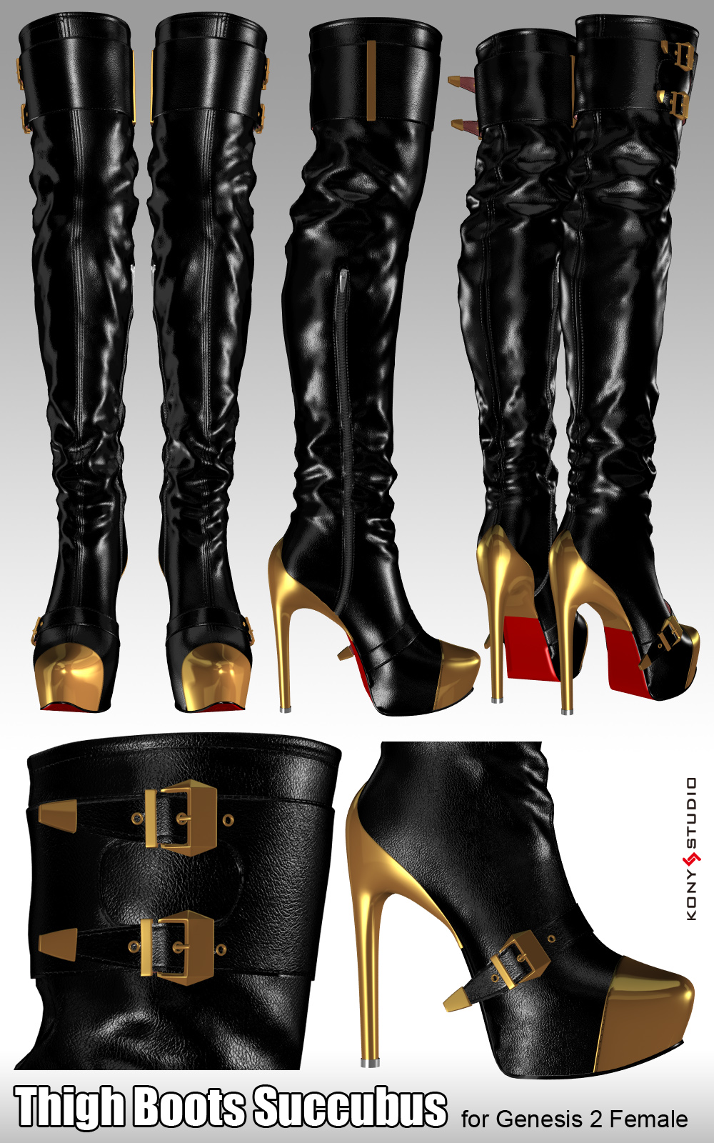 Ela & Succubus Boots for G2f by N/A