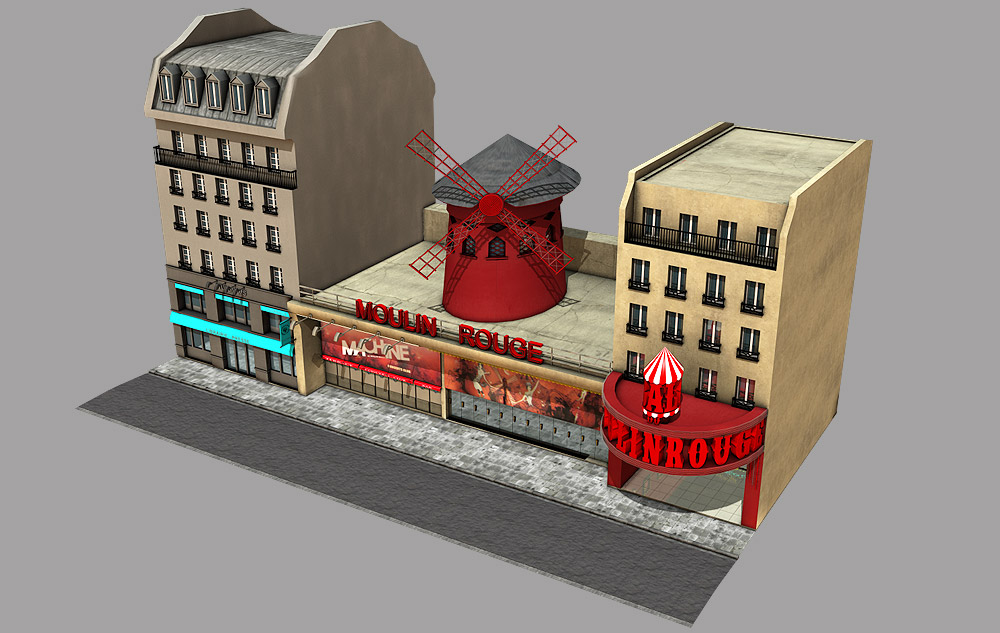 Le Moulin Rouge by N/A