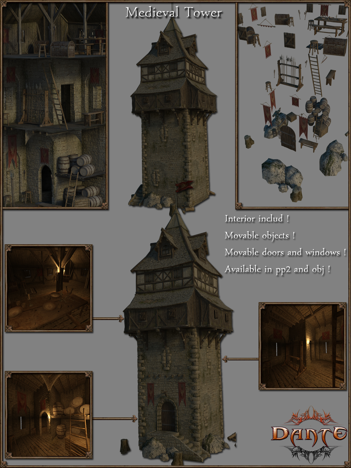 Medieval Tower V1 by N/A
