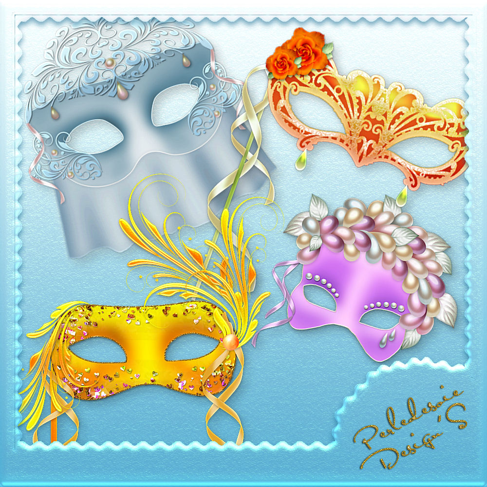 Masques de Carnaval by N/A