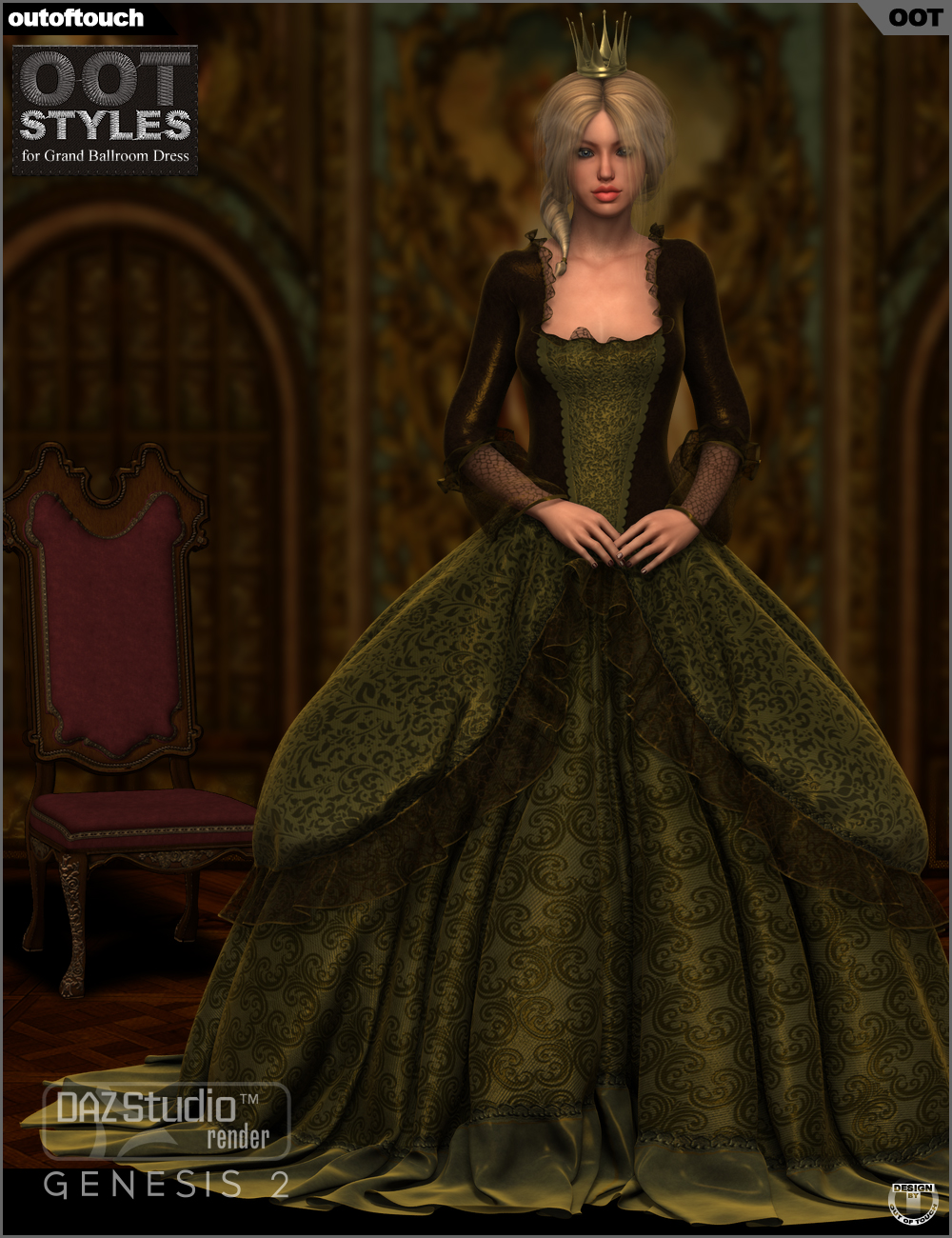 Royal Styles for Grand Ballroom Dress for Genesis 2 Female(s) by N/A