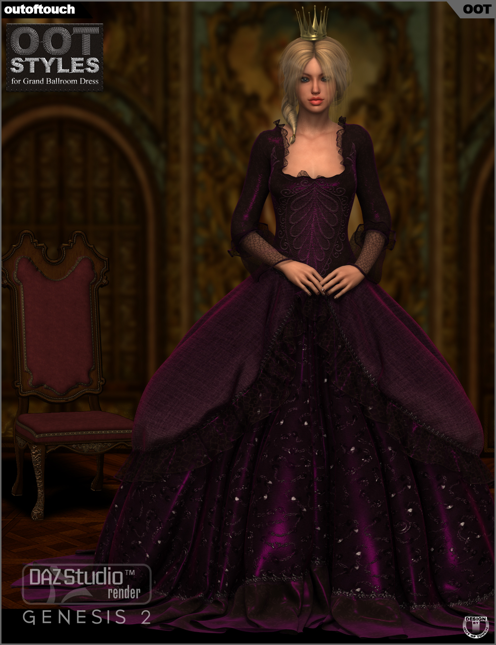 Royal Styles for Grand Ballroom Dress for Genesis 2 Female(s) by N/A