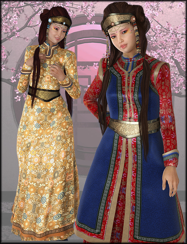 Mongolian Beauty Textures by N/A