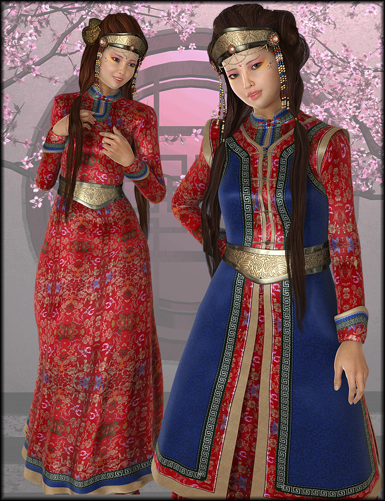 Mongolian Beauty Textures by N/A