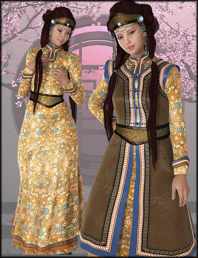 Mongolian Beauty Textures by N/A