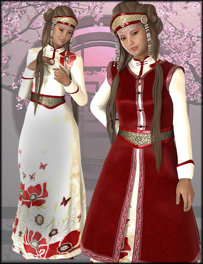 Mongolian Beauty Textures by N/A
