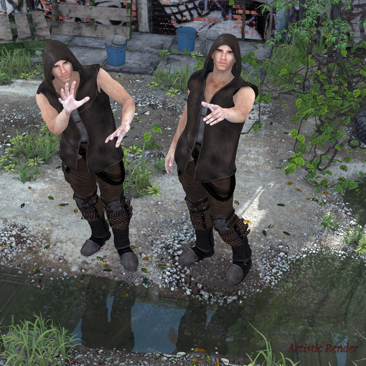 FB Post Apocalypse Poses For M4 by N/A