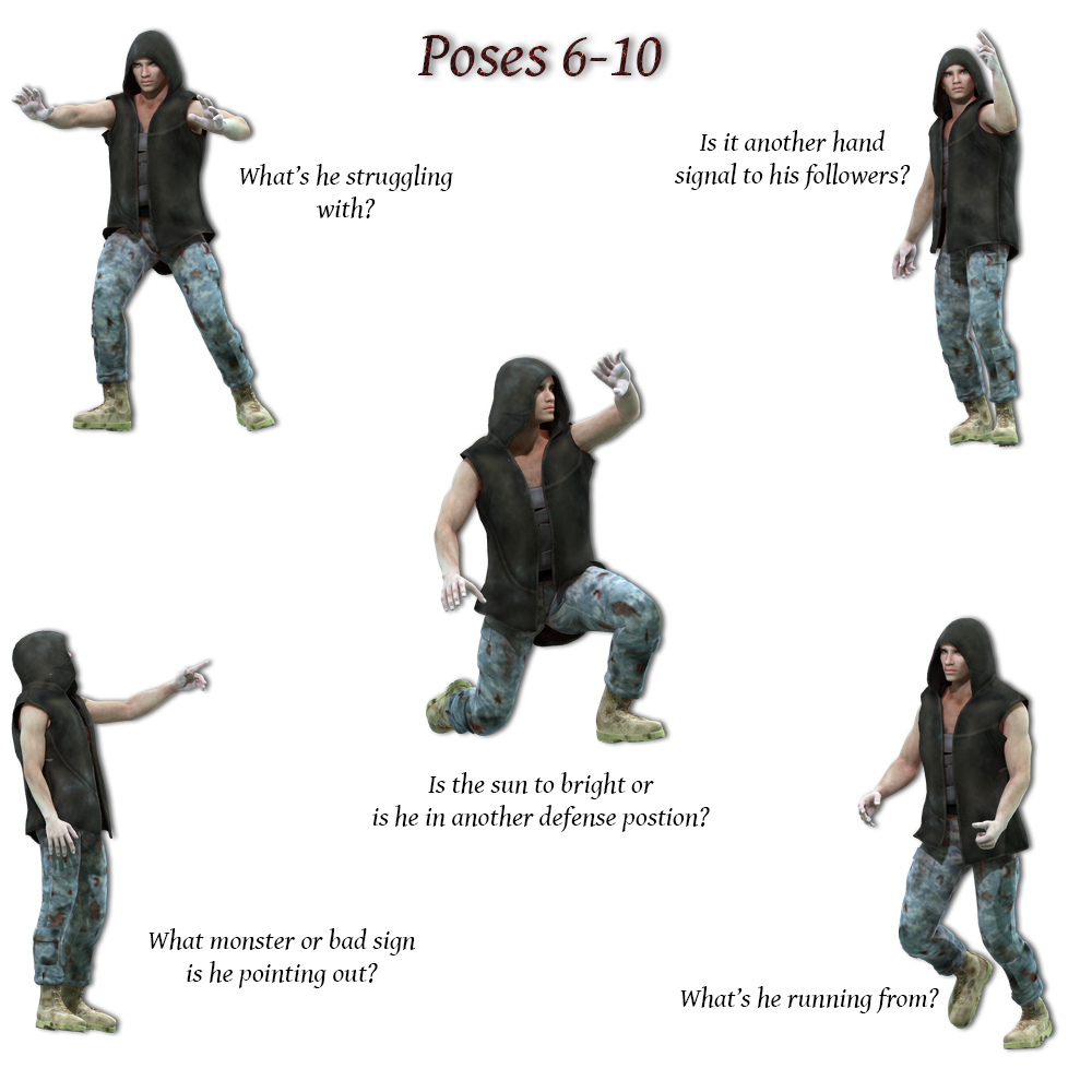 FB Post Apocalypse Poses For M4 by N/A