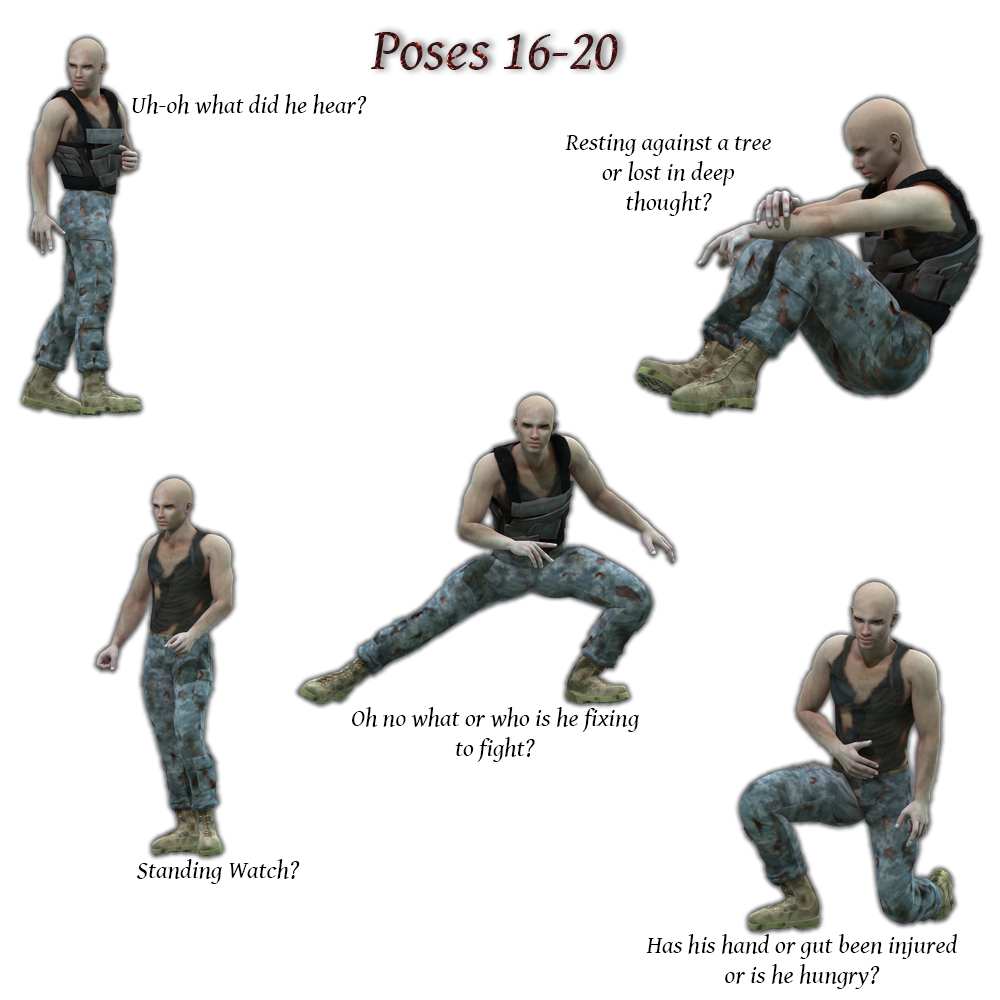 FB Post Apocalypse Poses For M4 by N/A