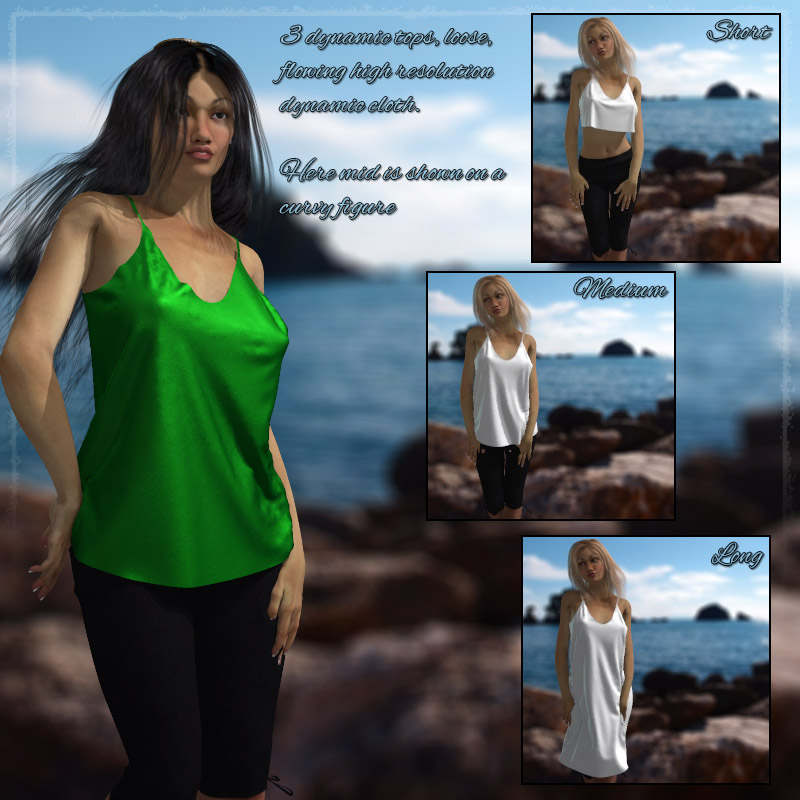 Dynamic Flowy Tops by N/A