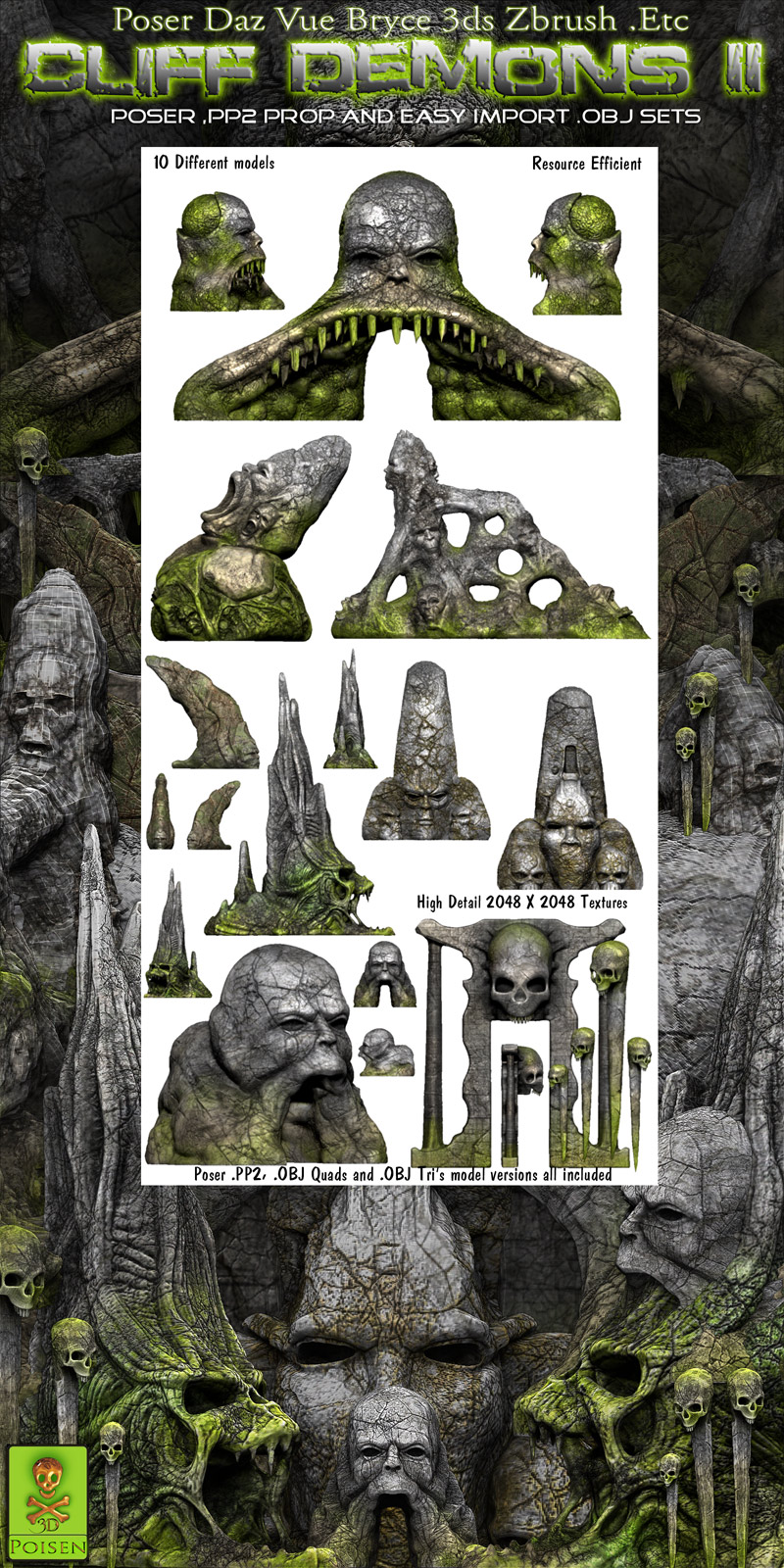 Cliff Demons II Landscape Props by N/A