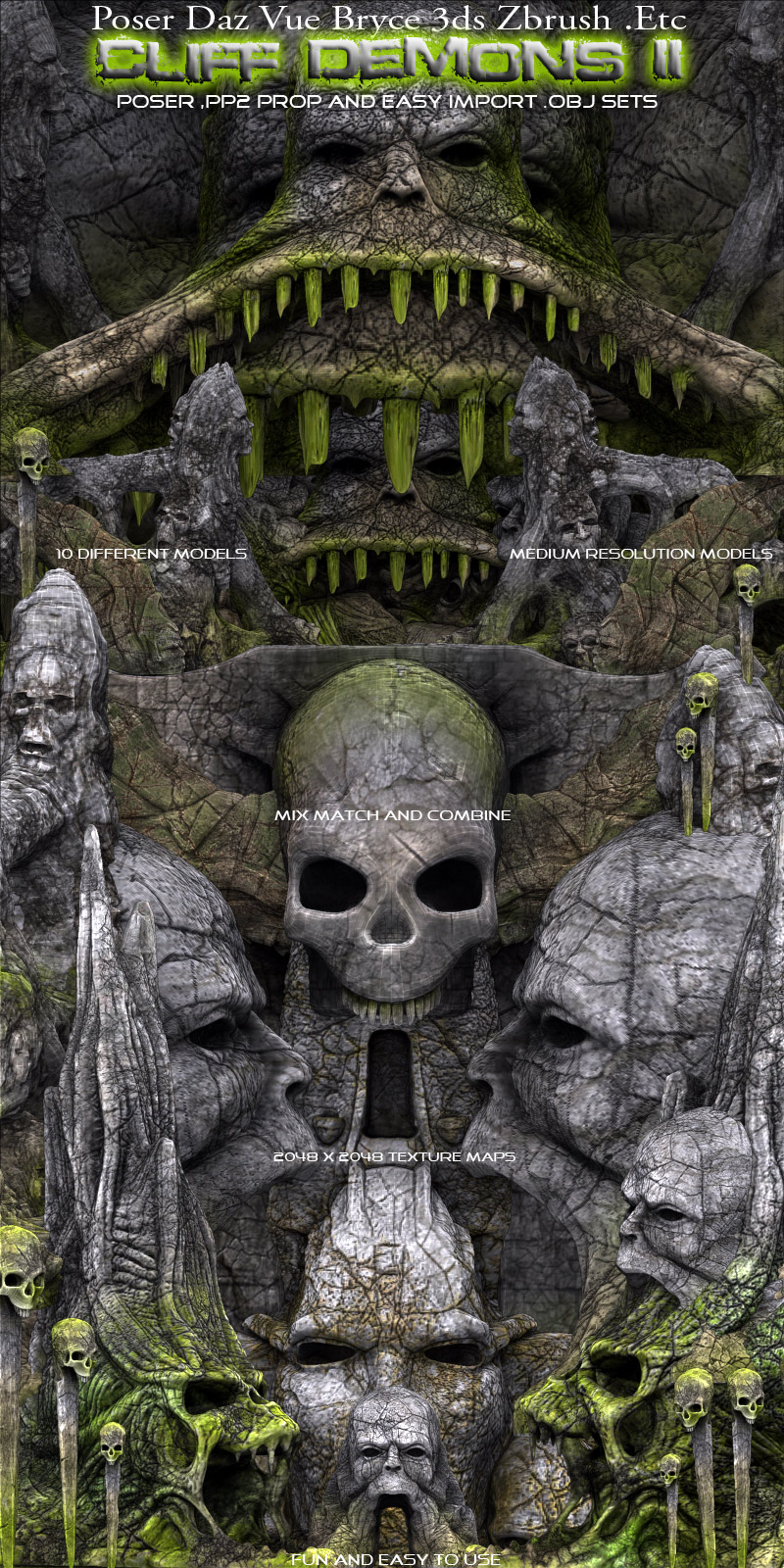 Cliff Demons II Landscape Props by N/A