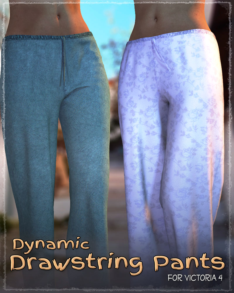 Dynamic Drawstring Pants by N/A