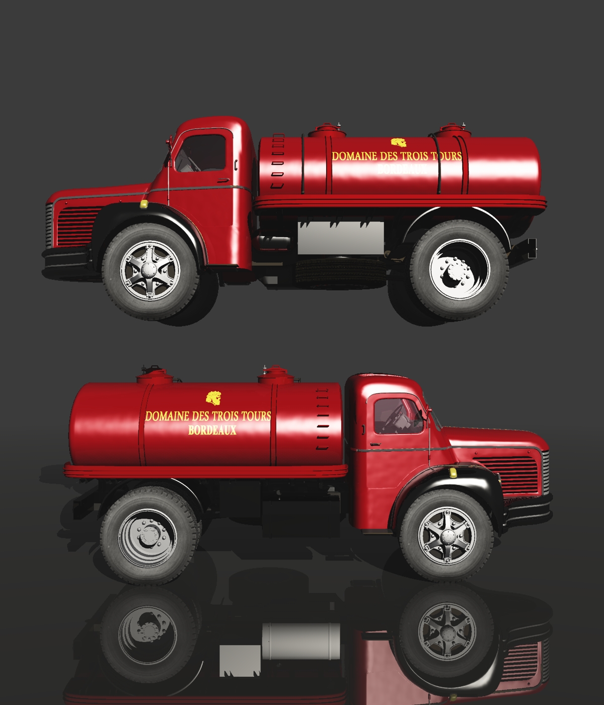 BERLIET GLR 1950 WINE TANK TRUCK (for VUE) by N/A