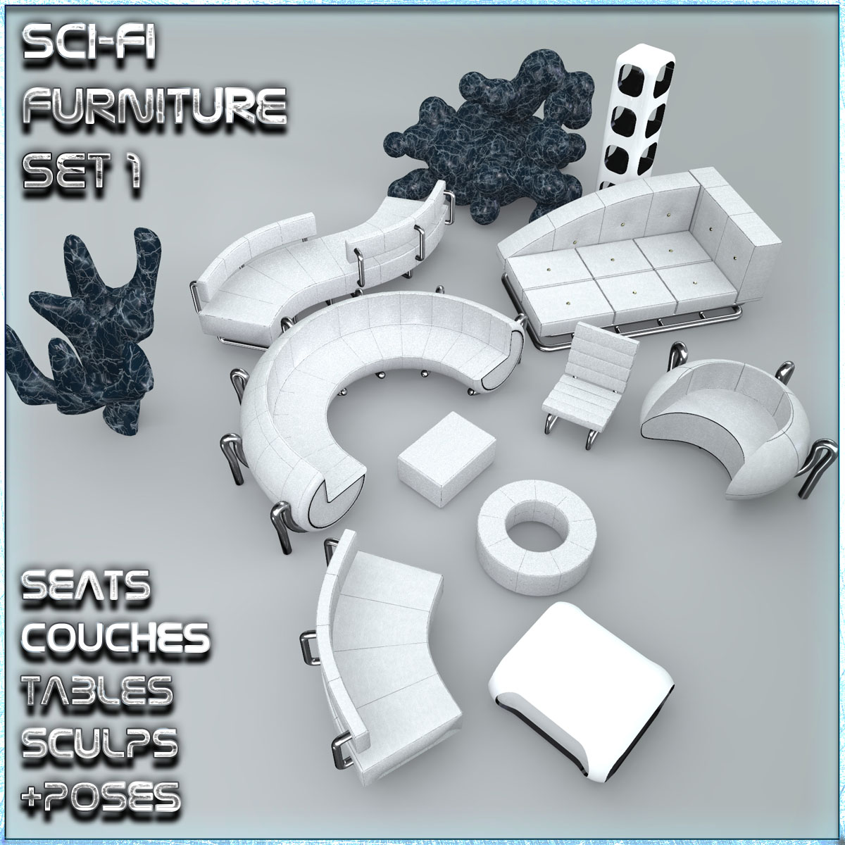 SciFi Furniture Set 01 by N/A