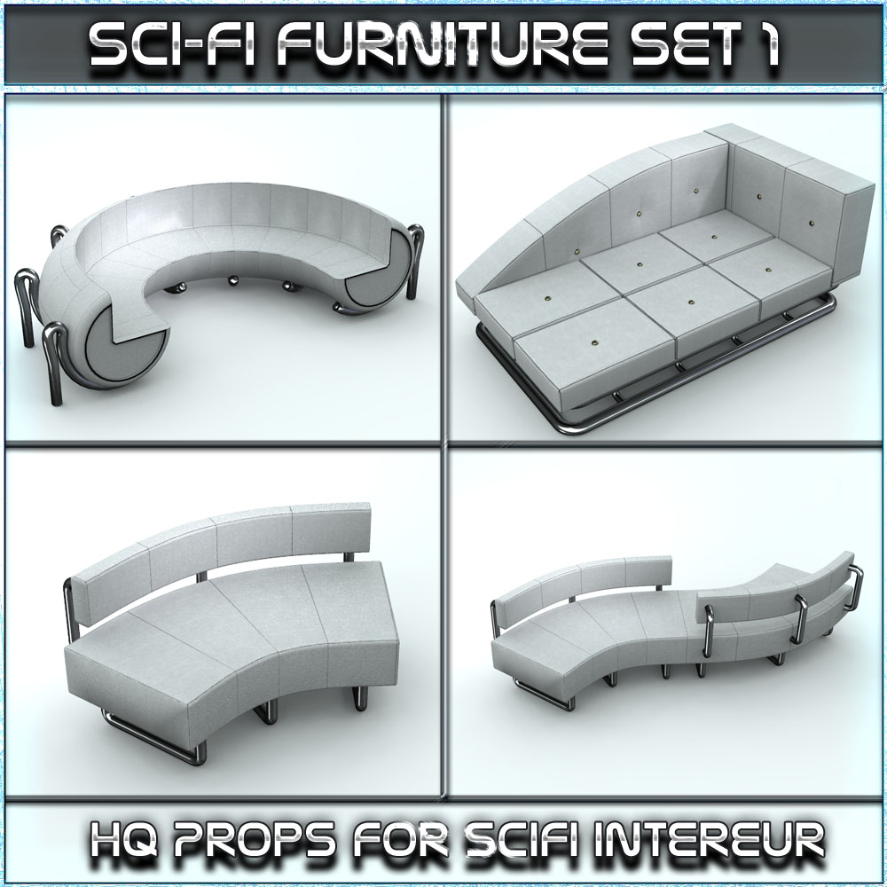 SciFi Furniture Set 01 by N/A