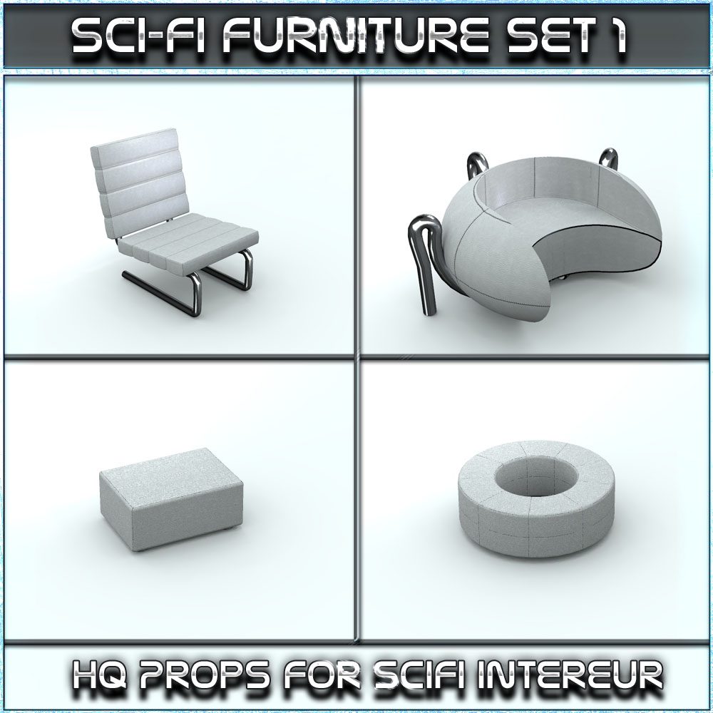 SciFi Furniture Set 01 by N/A