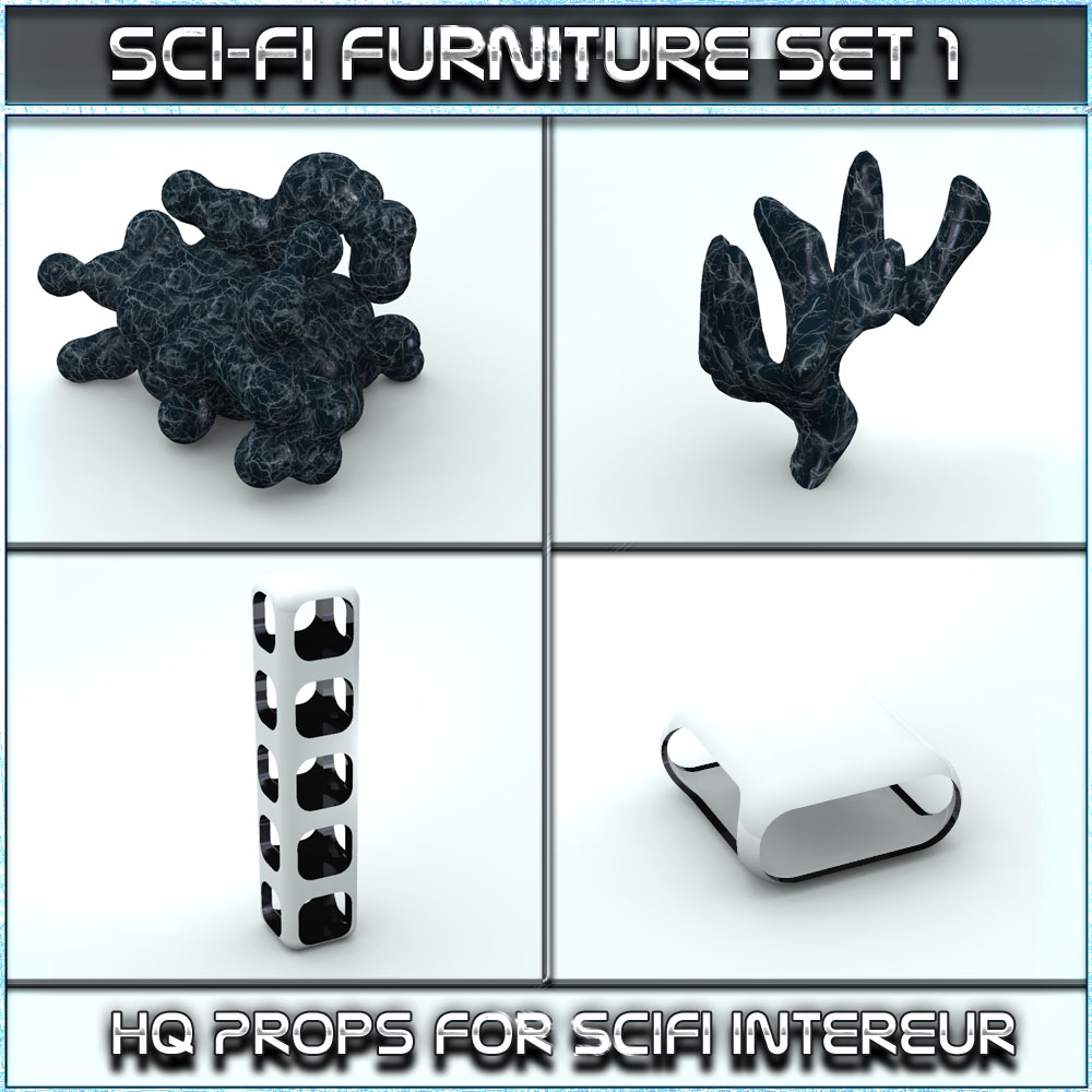 SciFi Furniture Set 01 by N/A