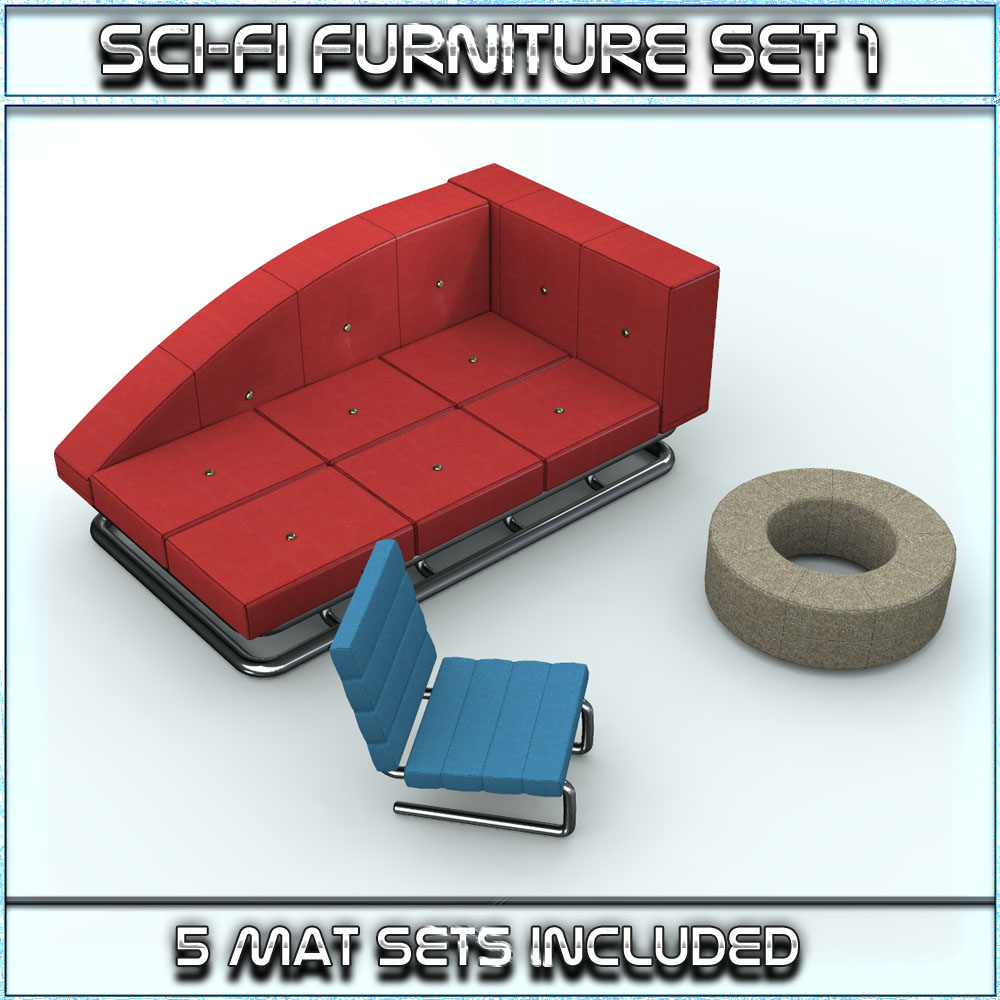 SciFi Furniture Set 01 by N/A