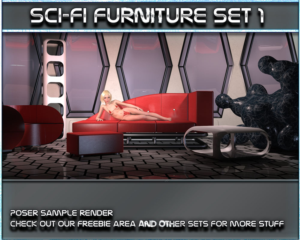 SciFi Furniture Set 01 by N/A