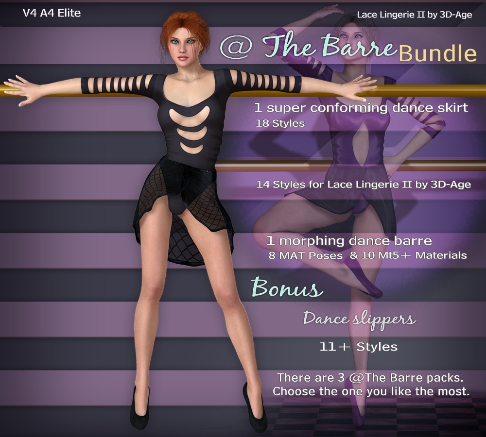 @ The Barre Bundle - V4-A4-Elite & Lace Lingerie II by N/A
