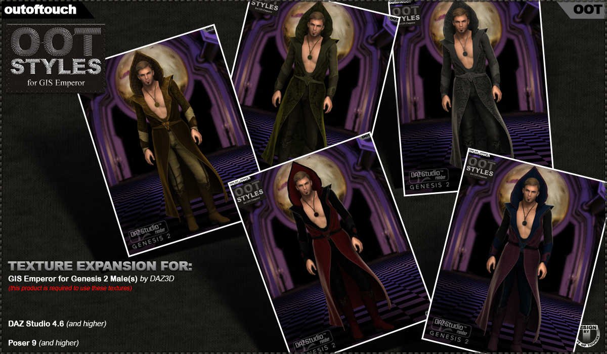 OOT Styles for GIS Emperor for Genesis 2 Male(s) by N/A