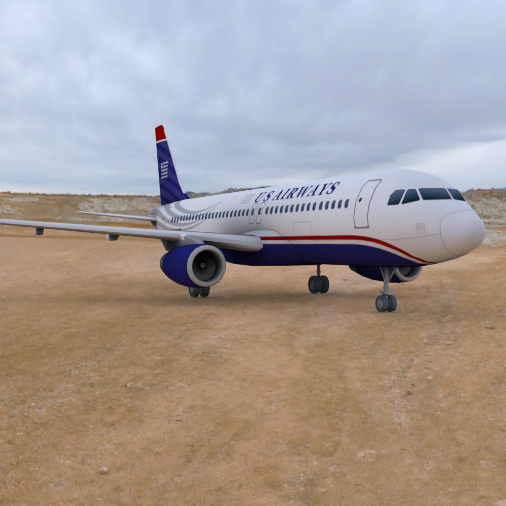 Airbus A-320  3ds  and obj - Exended License by N/A