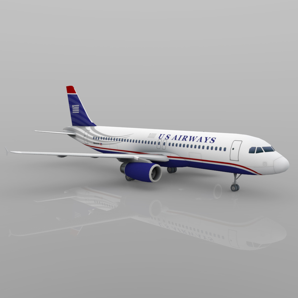 Airbus A-320  3ds  and obj - Exended License by N/A