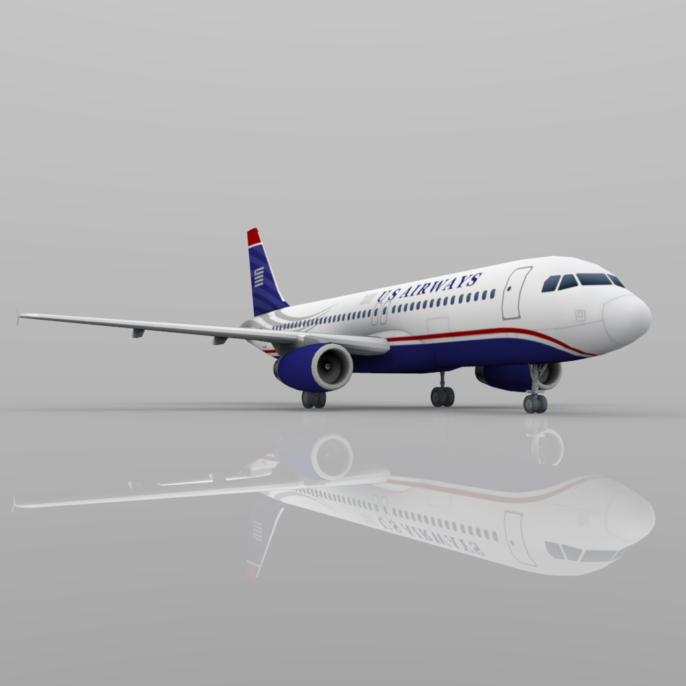 Airbus A-320  3ds  and obj - Exended License by N/A