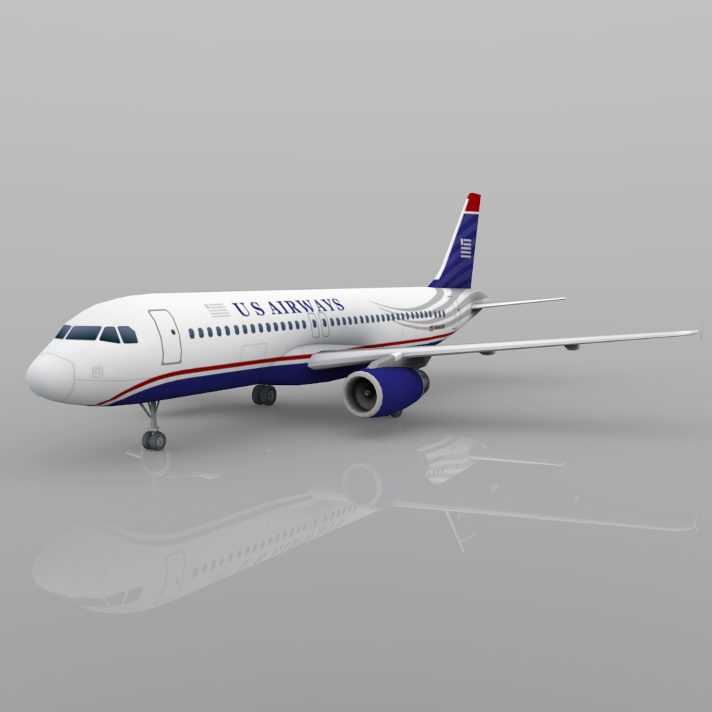 Airbus A-320  3ds  and obj - Exended License by N/A