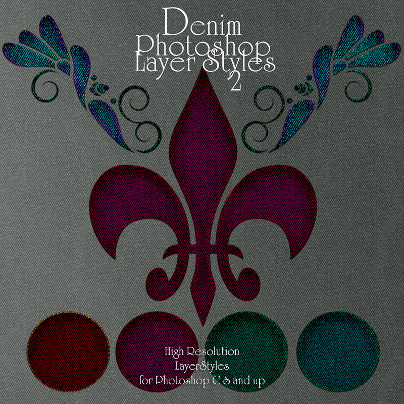 Denim Photoshop Layer Styles 2 by N/A