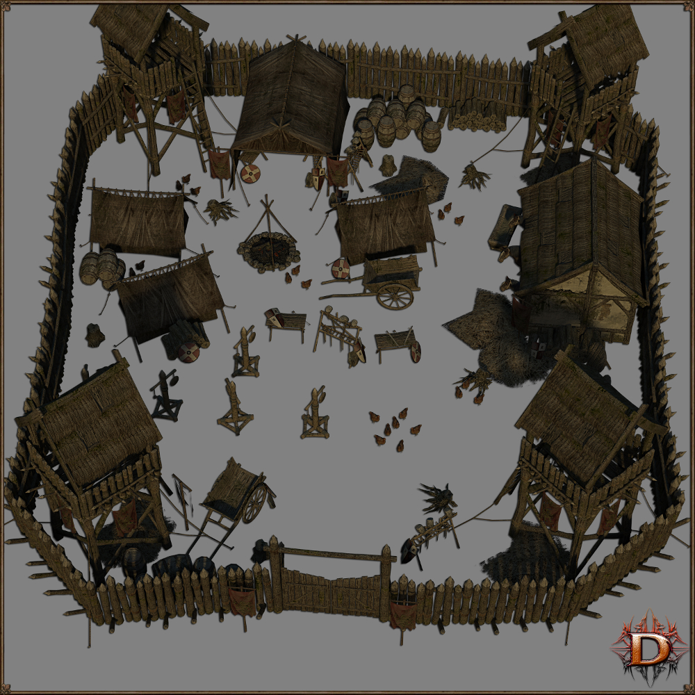 Medieval Training Camp by N/A