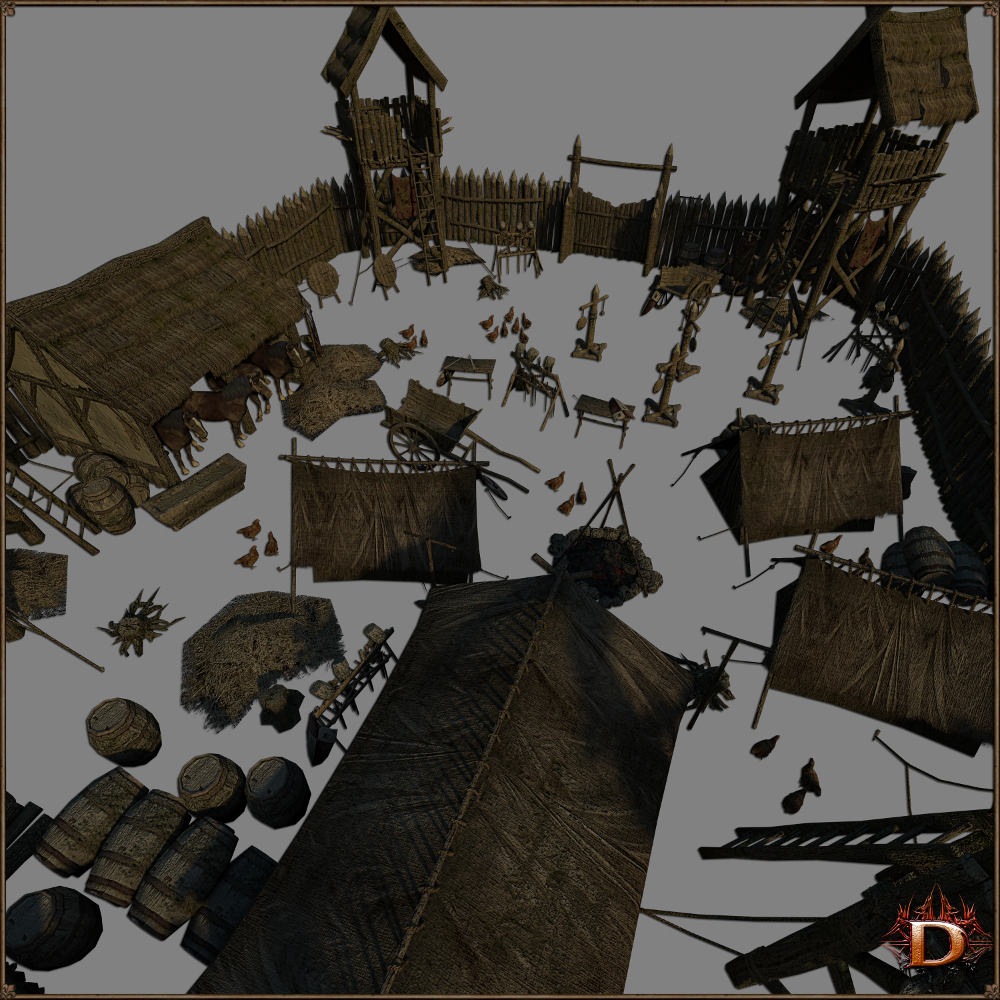 Medieval Training Camp by N/A