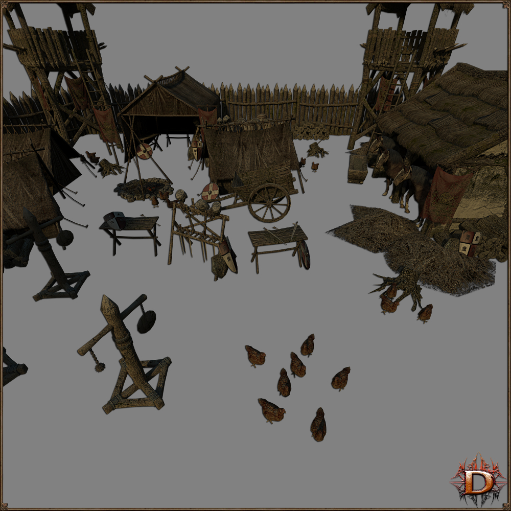 Medieval Training Camp by N/A