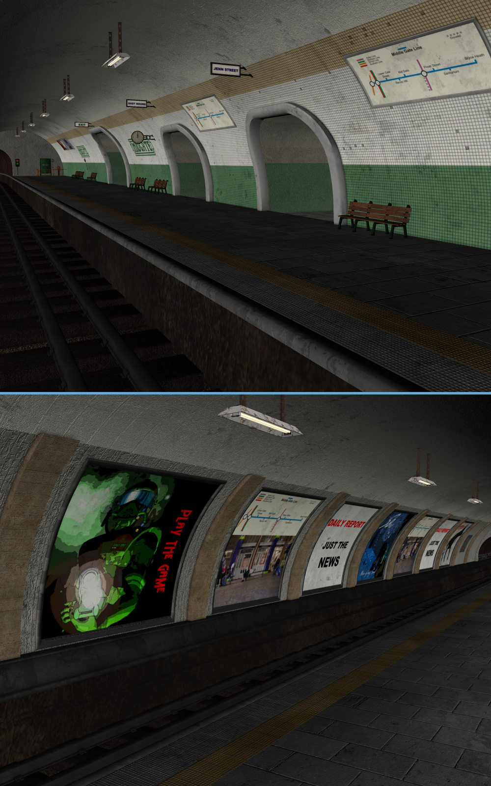 Midgate Underground Tube Station by N/A