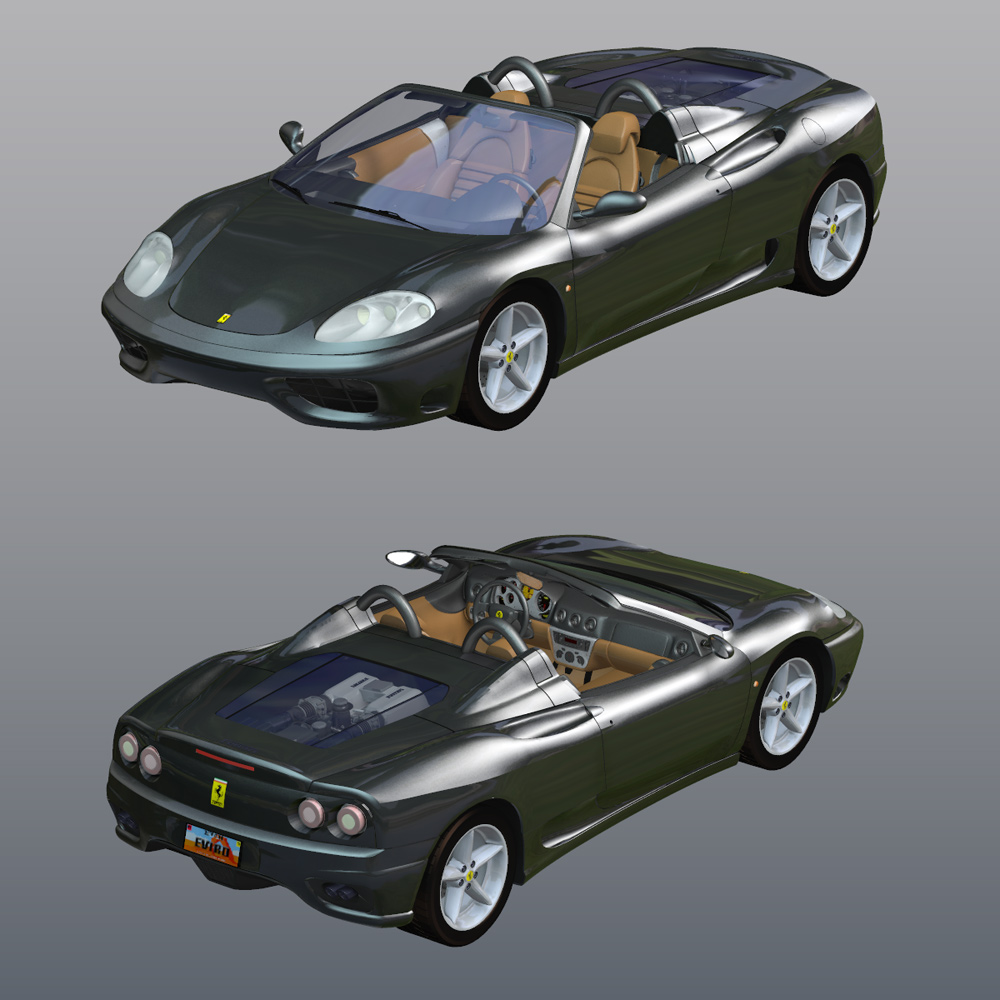 Ferrari 360 Spider 2000 (for Poser) by N/A