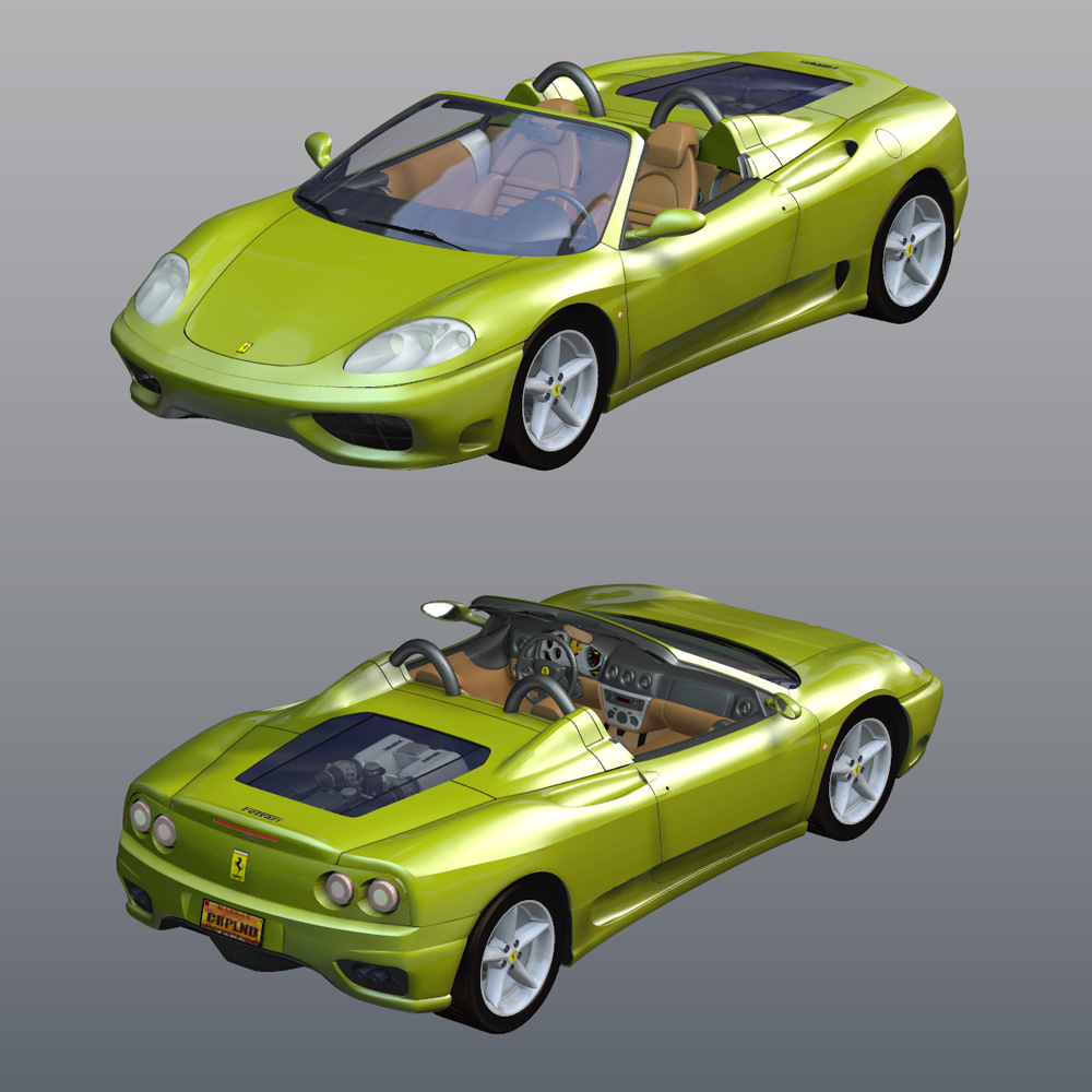 Ferrari 360 Spider 2000 (for Poser) by N/A