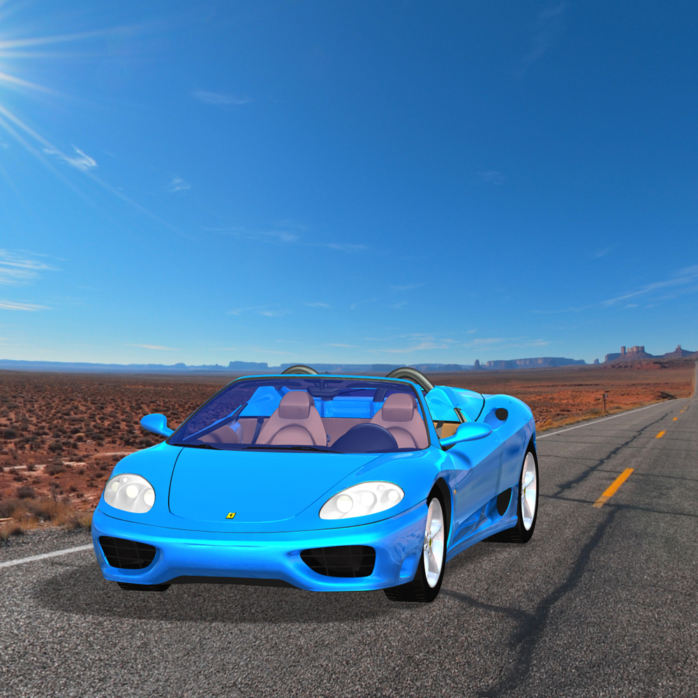 Ferrari 360 Spider 2000 (for Poser) by N/A