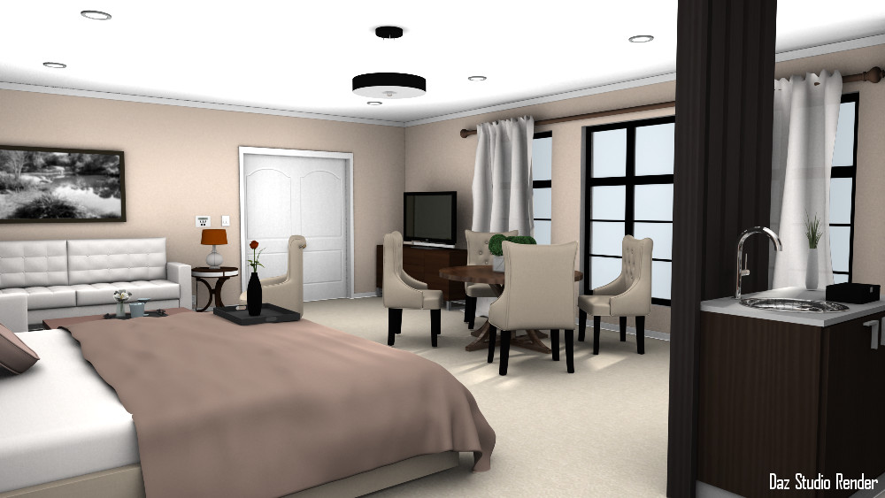 Luxury Hotel Room by N/A
