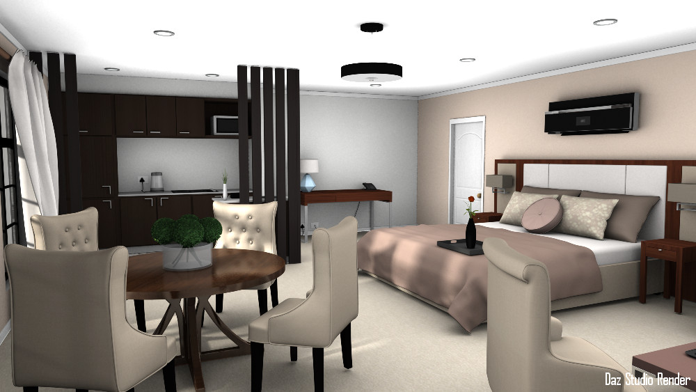 Luxury Hotel Room by N/A