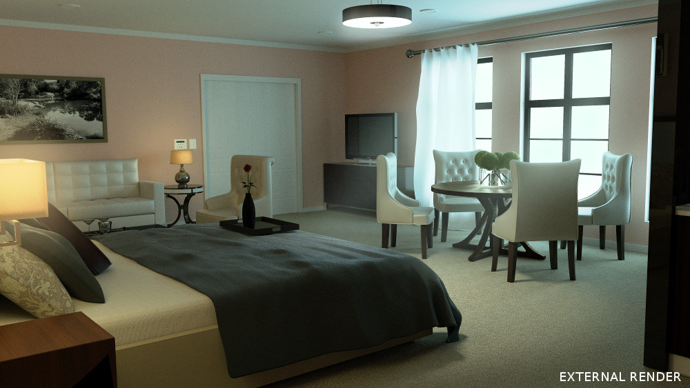 Luxury Hotel Room by N/A