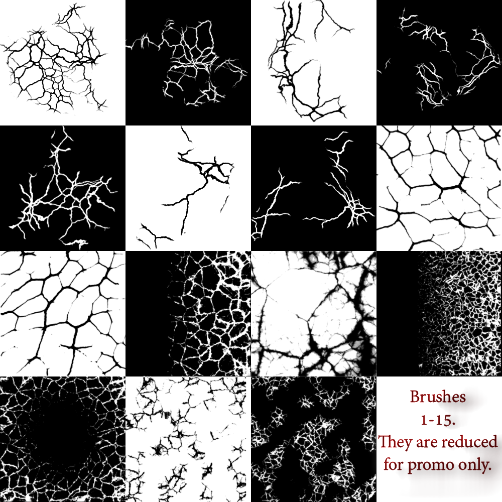 FB Crack Brushes For Photoshop and Gimp by N/A