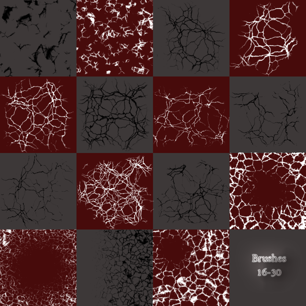 FB Crack Brushes For Photoshop and Gimp by N/A