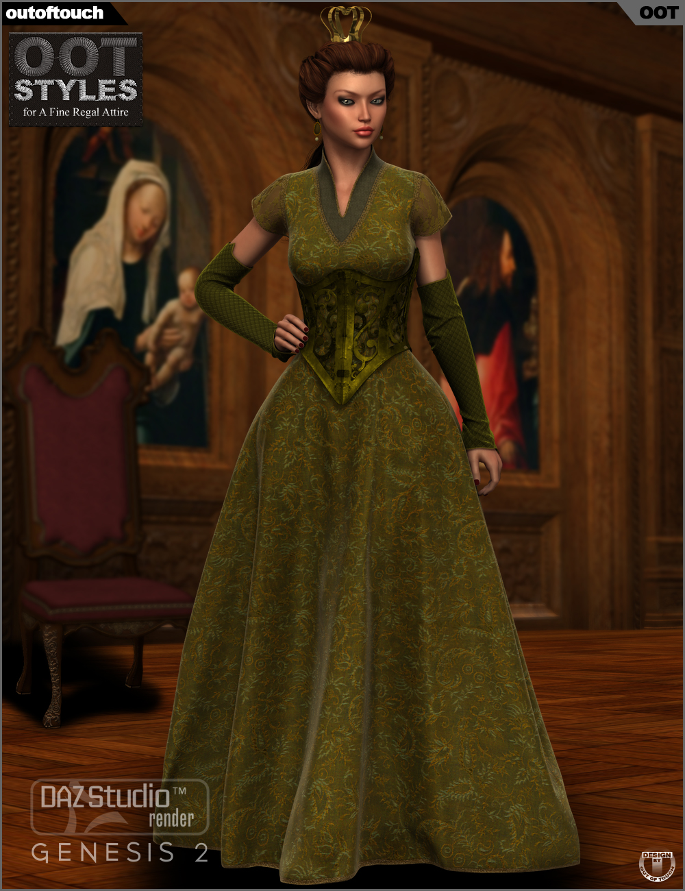 ROYAL STYLES for A Fine Regal Attire for Genesis 2 Female(s) by N/A